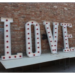 Wholesale custom high-end 3D Light Bulb Large Letter Outdoor Sign