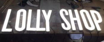 Customized Exterior LED Open Letters Leakage Sign