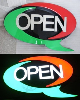Restaurant Open LED Frontlit Outdoor Light Box Sign