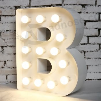 Wholesale custom high-end Luxury Decoration Light Bulb Sign Letters for Outdoor Display