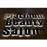 Back Lit Polished Stainless Steel Channel Letter