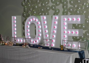 Wholesale custom high-end Wedding Bulb Letter Sign