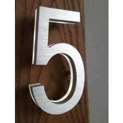 Vollfarbe aus Acryl unD MetAll mit 304 EDelstahl Hausnummer