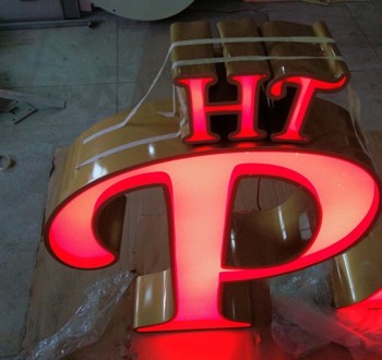 A loja De varejo Da construção iluminou letras 3D acrílicas Do plástico