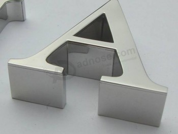 高い-質の3Dミラーステンレス鋼の番号または文字のサイン