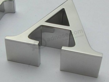 高-质量3D镜子不锈钢数字或字母标志
