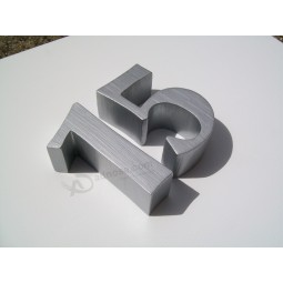 Hohe QuAlität nicht-Beleuchtete gebürstete Aluminiumbürstennummer oDer Buchstabenzeichen