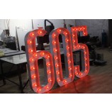 Wholesale custom high-end New Custom LED Channel Letter Signboard Bulb Letter Sign