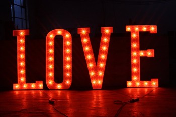 Wholesale custom high-end Love Channel Letter Signs of LED Bulb