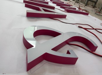 Acrylic Letter Front Illuminated 3D LED Letters Sign Custom