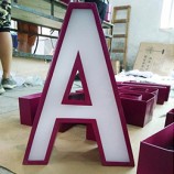 L'Aluminium Ré'acier inoxyRéable acrylique fabriquent les signes menés lumineux Rée lettre