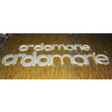 Retroilluminato bianco acciaio inox verniciato canAle lettera segno esterno