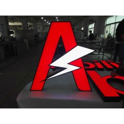 MetAll-Aluminiumgehäuse an Der WanD befestigte Werbung AcryPfunDuchstaben Zeichen