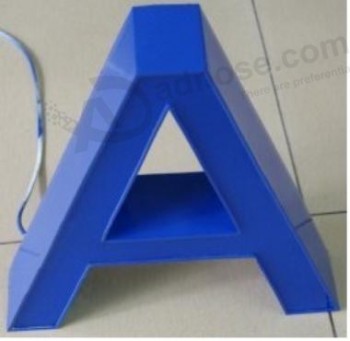 Lettera acrilica su orDinazione All'ingrosso illuminata con l'immagine blu (FLC-15)