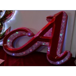 AtacaDo personAlizaDo letras De aço inoxIDentiDaDeável 3D