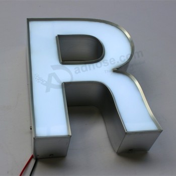 Wholesale custom Illuminated LED Aluminum Channel Letter Exterior Signage