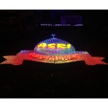 批发定制不锈钢冲孔通道字母与rgb leD照明 (FLC-09)