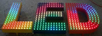 Wholesale custom Advertising RGB LED Leakage Lamp Sign Letter with Single or Full Color