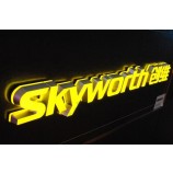 高輝度広告のフロントライトとバックライト付きのコーヒーショップ/ レストラン広告は手紙の手紙を導いた