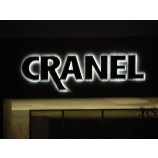 3D Buiten signage verlichte bewegwijzering letters