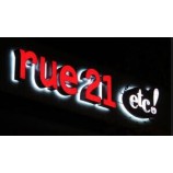 Iluminação personAlizaDa Do canAl De voltAlit carta e iluminação leD frontlit