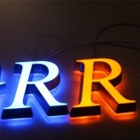 批发定制前照灯与背光不锈钢广告leD消息标志leD开放标志出售