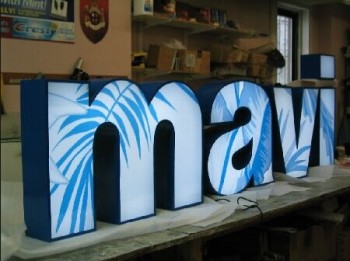 GroothanDel aangepaste 3D leD-verlichting vinyl letters voor tekenen