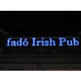 Custom Outdoor Laser Cut Stainless Steel Face Punching RGB Lighted Sign