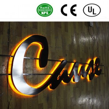 QuAlitativ hochwertige HintergrunDbeleuchtung führte KanAl Buchstaben Zeichen