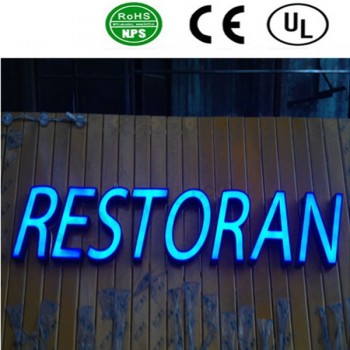 BenutzerDefinierte hochwertige Acryl LED-Front beleuchtet KanAl Zeichen Zeichen