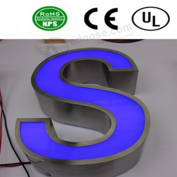 пользовательские высококачественные передние освещенные светодиодные знаки букв канала