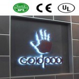 высокое качество наружного привело обратно освещенный буквы канала знаков