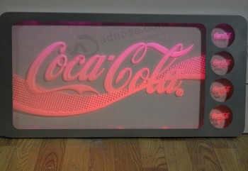 卸売カスタムカスタム人気のコカコーラの照明付き看板サイン