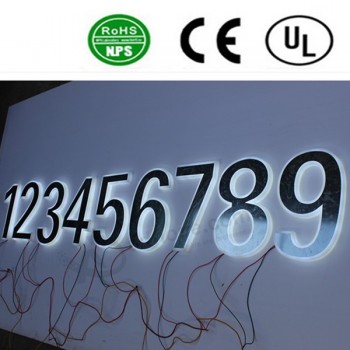 LED Back Lit Channel Letter Sign Number Sign
