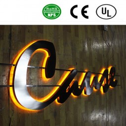 Segno Di lettera Del canAle acrilico illuminato leD retroilluminato personAlizzato