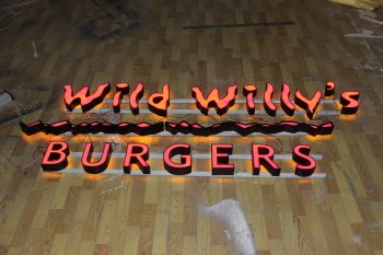 Wholesale custom Outdoor Advertising Face and Back Lit Illuminated Channel Letters