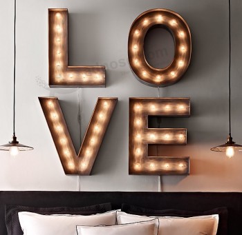 High Quality Standing 3D Ironlighting Letters
