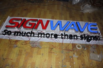 3D Outdoor Plastic Letters Signs Manufacturing
