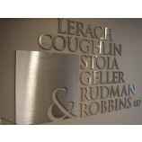 Brushed Finish Stainless Steel Channel Letter Sign