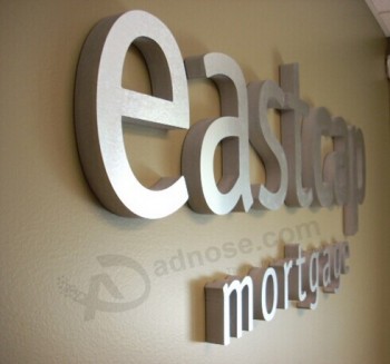 Brushed Stainless Steel Metal Letters Signs