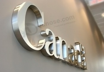 Metal Lettering for Signs Rimless Sign