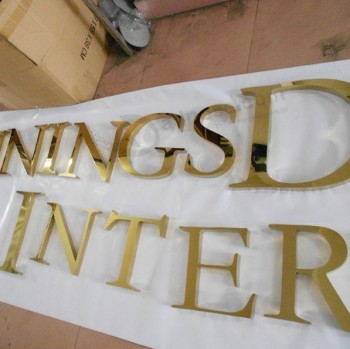 Stainless Steel Letter with Titanium Covering