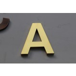 зеркало титан позолоченный нержавеющая сталь нет-знак металлической буквы освещенности