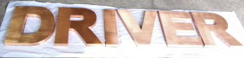 Copper Stainless Steel Letter Sign for Shop Outdoor