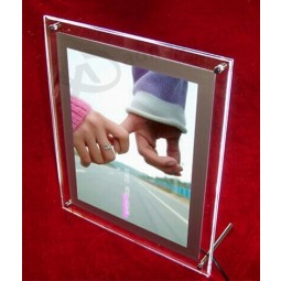 結婚式のためのバックライト付き超薄型アクリルクリスタルライトボックス