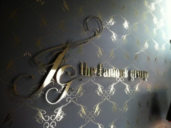 Customized Stainless Steel Logo for Reception Wall