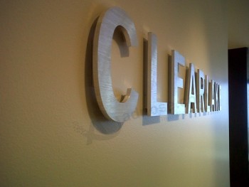 3D Stainless Steel Letters for Indoor Decorative