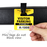 Carro personalizado pendurar tags tamanho pequeno pendurado tags de estacionamento