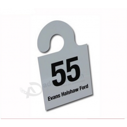Benutzerdefinierte gedruckt Spiegel Auto Tags PVC hängen Tags für Autos