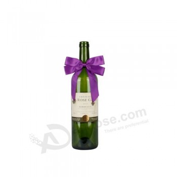 Wholesale custom high quality Elastic Purple Gift Satin Ribbon Bows